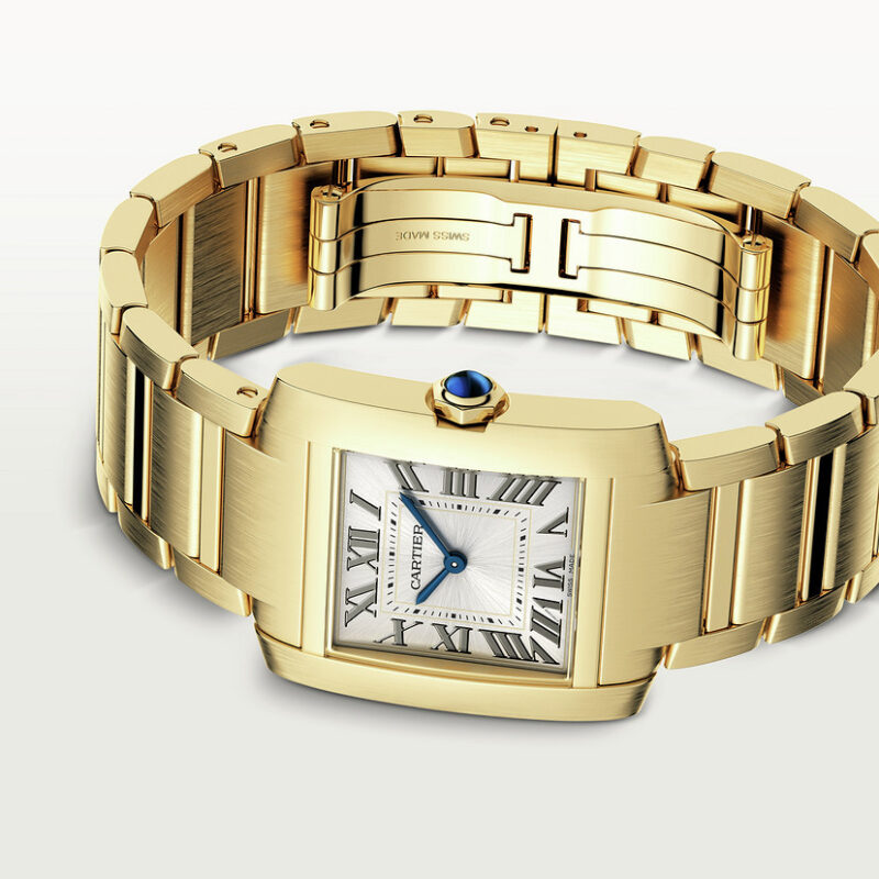 TANK FRANAISE WATCH MEDIUM MODEL QUARTZ MOVEMENT YELLOW GOLD CRWGTA0113 - Image 8