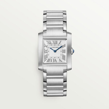 TANK FRANAISE WATCH MEDIUM MODEL QUARTZ MOVEMENT STEEL CRWSTA0074