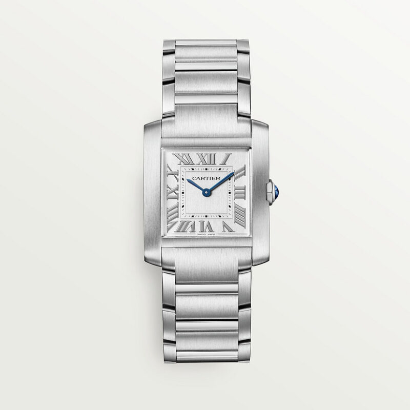TANK FRANAISE WATCH MEDIUM MODEL QUARTZ MOVEMENT STEEL CRWSTA0074
