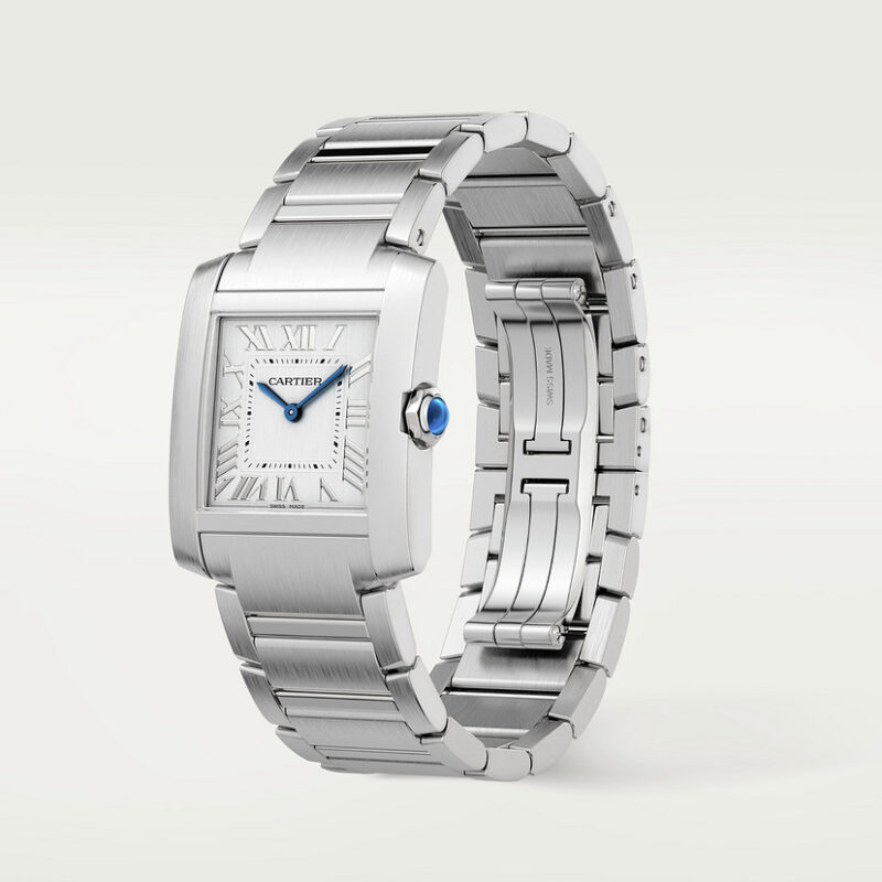 TANK FRANAISE WATCH MEDIUM MODEL QUARTZ MOVEMENT STEEL CRWSTA0074 - Image 3