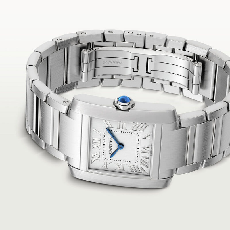 TANK FRANAISE WATCH MEDIUM MODEL QUARTZ MOVEMENT STEEL CRWSTA0074 - Image 8
