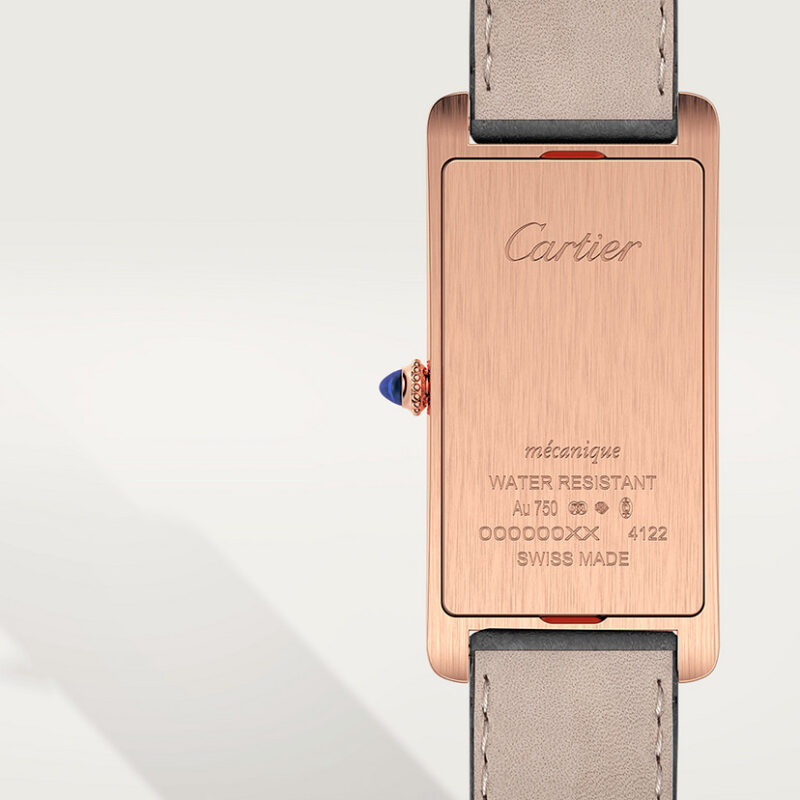 TANK CINTR??E WATCH LARGE MODEL ROSE GOLD LEATHER CRWGTA0025 - Image 2