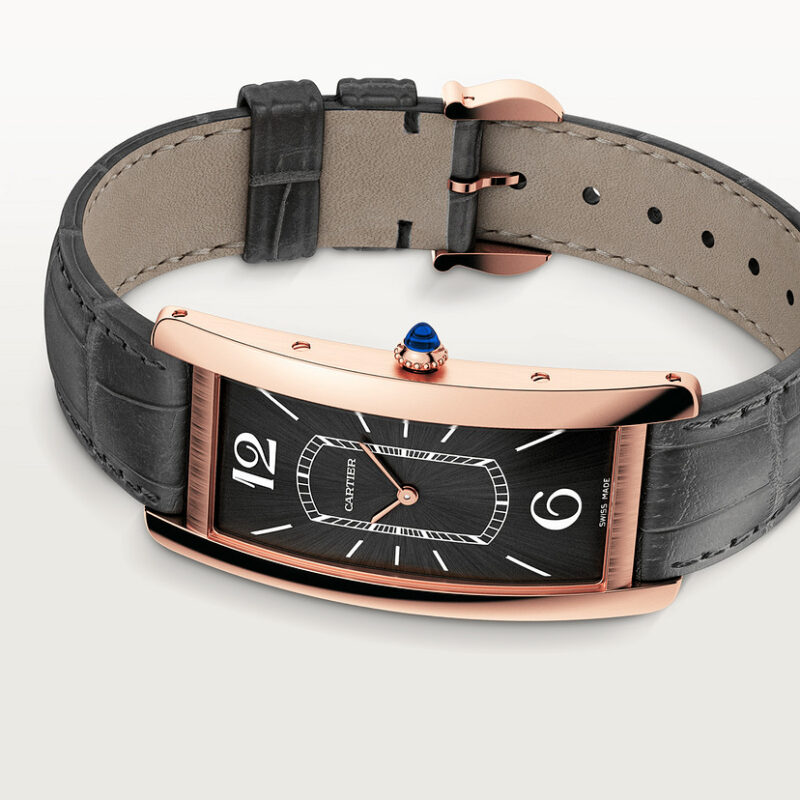 TANK CINTR??E WATCH LARGE MODEL ROSE GOLD LEATHER CRWGTA0025 - Image 4