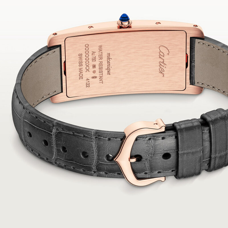 TANK CINTR??E WATCH LARGE MODEL ROSE GOLD LEATHER CRWGTA0025 - Image 5