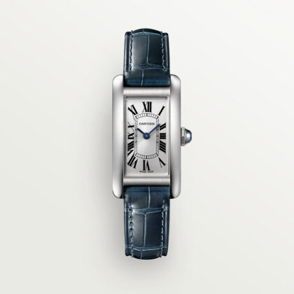 TANK AM??RICAINE WATCH SMALL MODEL QUARTZ MOVEMENT STEEL LEATHER CRWSTA0043