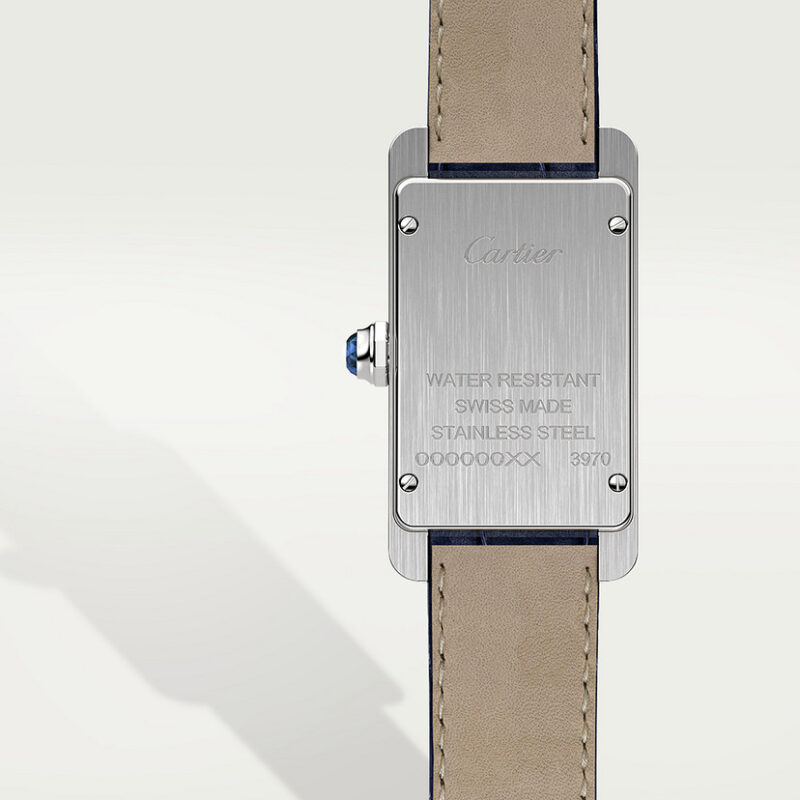 TANK AM??RICAINE WATCH SMALL MODEL QUARTZ MOVEMENT STEEL LEATHER CRWSTA0043 - Image 3