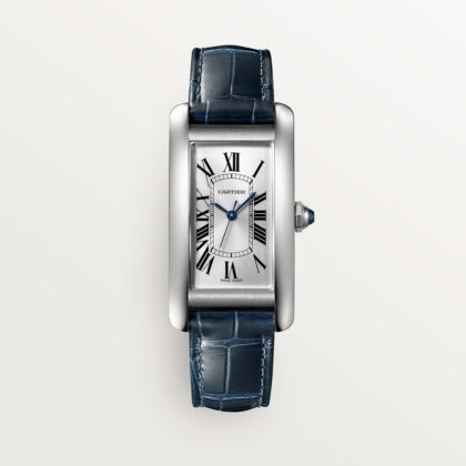 TANK AM??RICAINE WATCH MEDIUM MODEL STEEL LEATHER CRWSTA0044