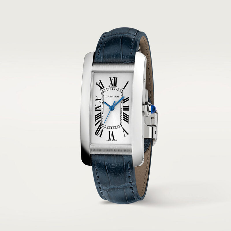TANK AM??RICAINE WATCH MEDIUM MODEL STEEL LEATHER CRWSTA0044 - Image 2