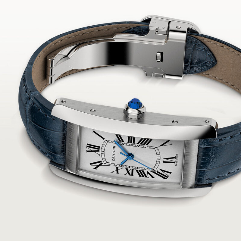 TANK AM??RICAINE WATCH MEDIUM MODEL STEEL LEATHER CRWSTA0044 - Image 7
