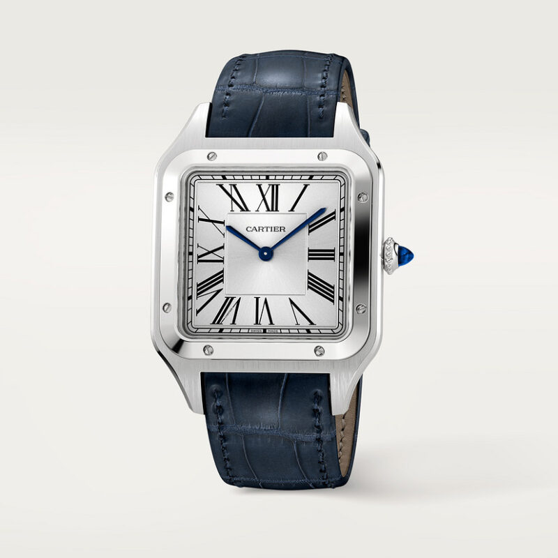 SANTOS-DUMONT WATCH EXTRA-LARGE MODEL STEEL LEATHER CRWSSA0032 - Image 3