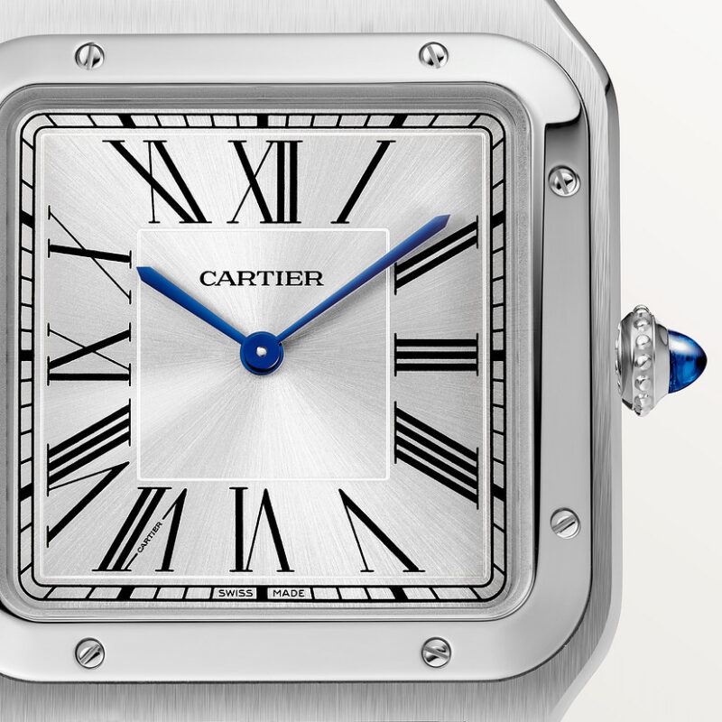SANTOS-DUMONT WATCH EXTRA-LARGE MODEL STEEL LEATHER CRWSSA0032 - Image 9