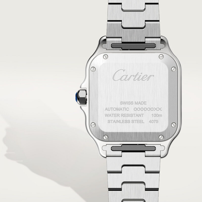 SANTOS DE CARTIER WATCH MEDIUM MODEL YELLOW GOLD STEEL CRW2SA0016 - Image 4