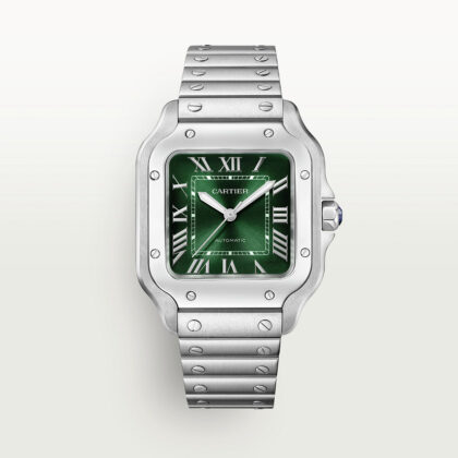 SANTOS DE CARTIER WATCH MEDIUM MODEL STEEL CRWSSA0061