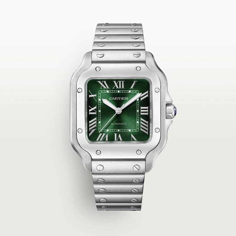 SANTOS DE CARTIER WATCH MEDIUM MODEL STEEL CRWSSA0061