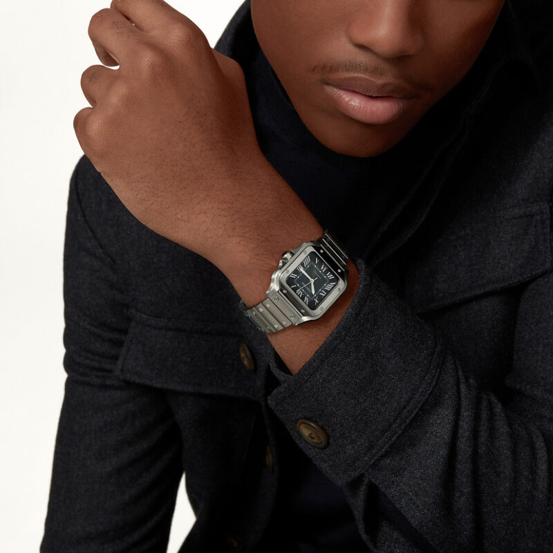 SANTOS DE CARTIER WATCH MEDIUM MODEL STEEL CRWSSA0061 - Image 2
