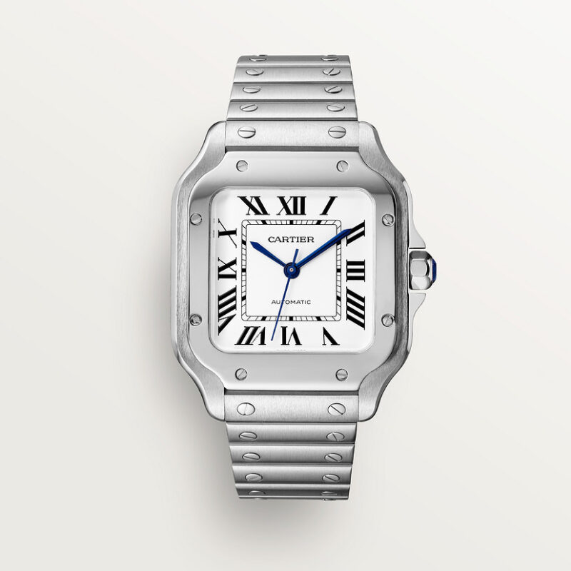 SANTOS DE CARTIER WATCH MEDIUM MODEL STEEL CRWSSA0029