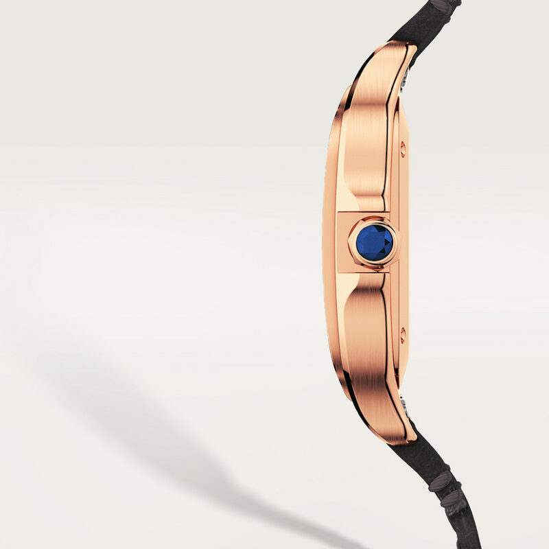 SANTOS DE CARTIER WATCH MEDIUM MODEL ROSE GOLD CRWGSA0028 - Image 4