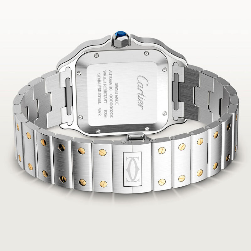SANTOS DE CARTIER WATCH LARGE MODEL YELLOW GOLD STEEL CRW2SA0009 - Image 11
