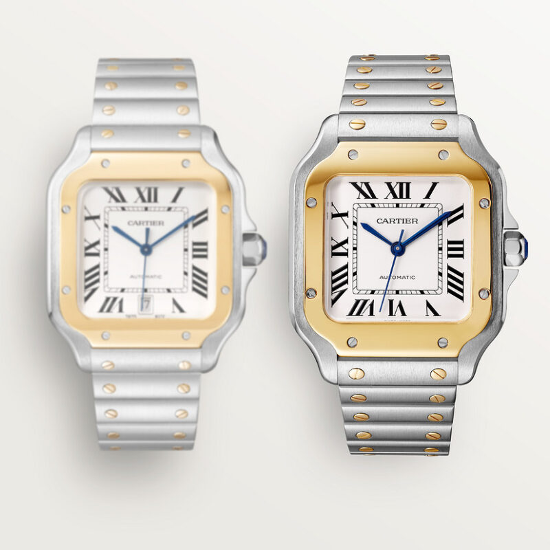 SANTOS DE CARTIER WATCH LARGE MODEL YELLOW GOLD STEEL CRW2SA0009 - Image 12