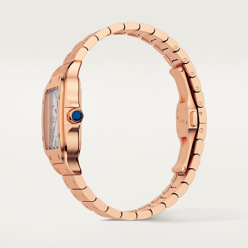 SANTOS DE CARTIER WATCH MEDIUM MODEL ROSE GOLD CRWGSA0031 - Image 4