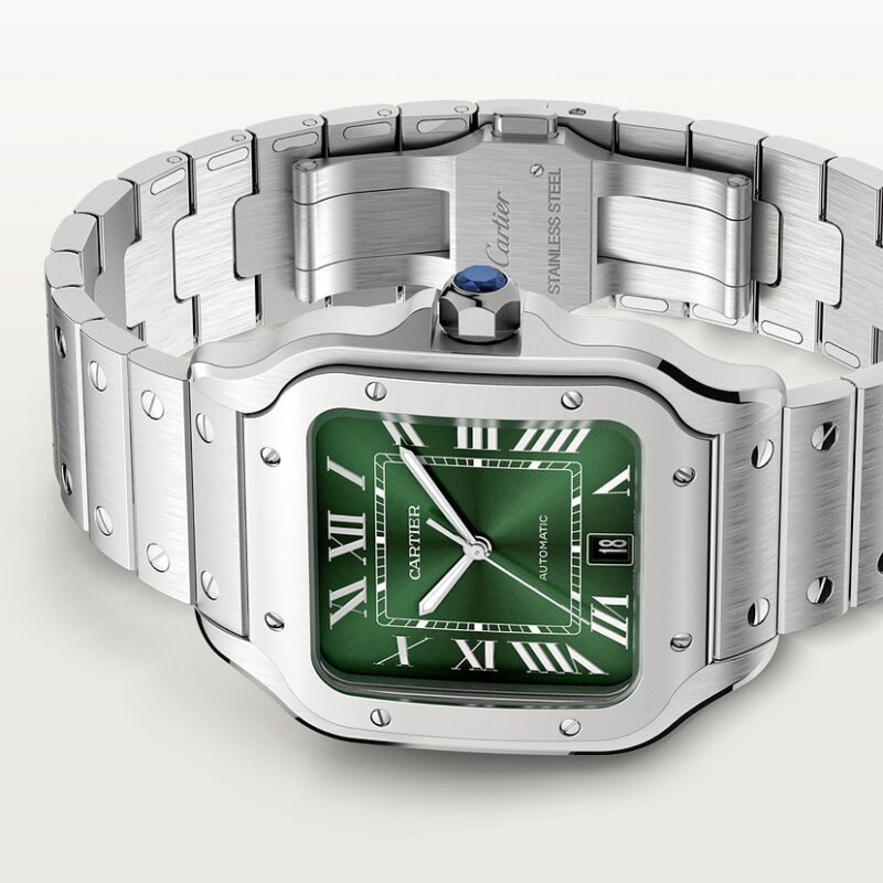 SANTOS DE CARTIER WATCH LARGE MODEL STEEL CRWSSA0062 - Image 6