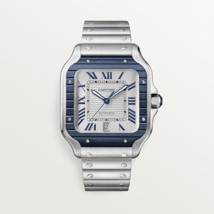 SANTOS DE CARTIER WATCH LARGE MODEL STEEL PVD CRWSSA0047