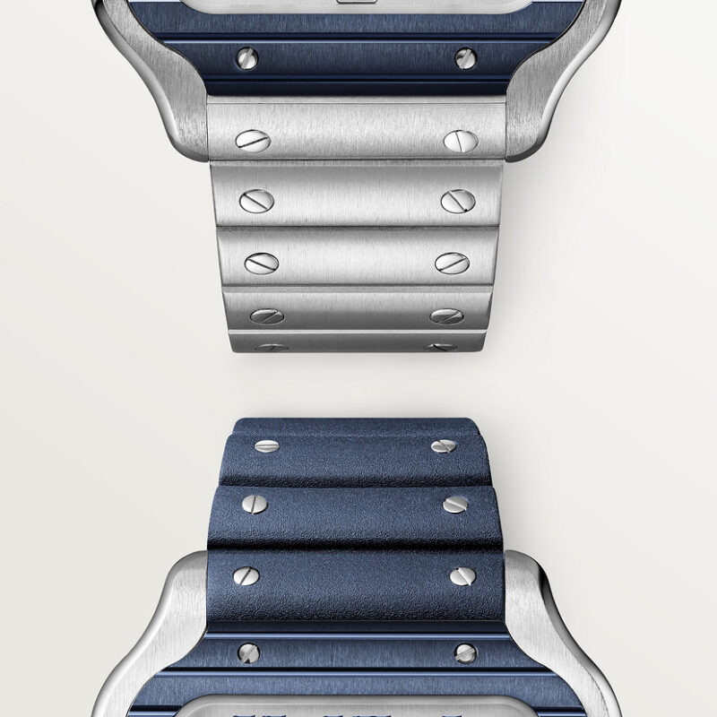 SANTOS DE CARTIER WATCH LARGE MODEL STEEL PVD CRWSSA0047 - Image 3