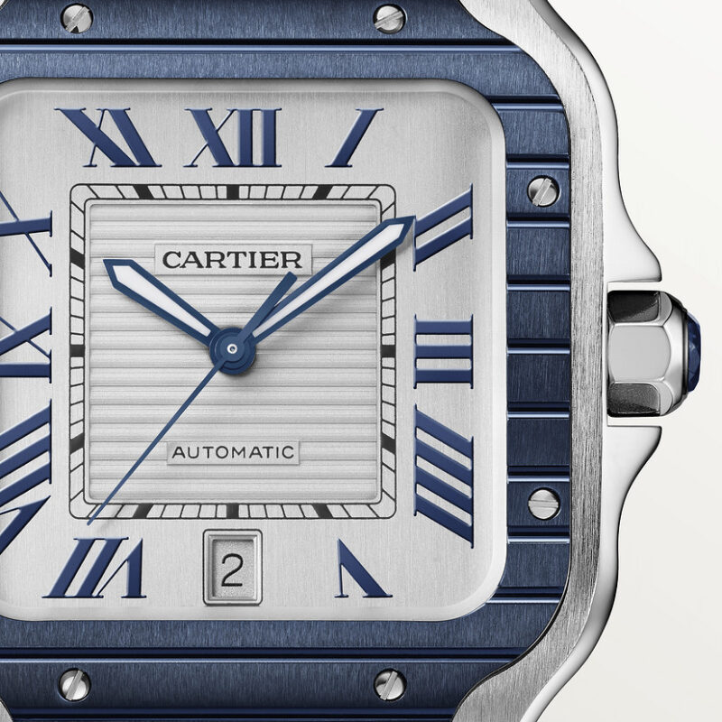 SANTOS DE CARTIER WATCH LARGE MODEL STEEL PVD CRWSSA0047 - Image 4