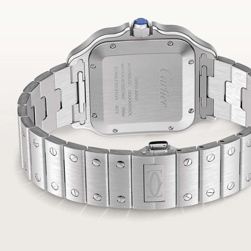 SANTOS DE CARTIER WATCH LARGE MODEL STEEL PVD CRWSSA0047 - Image 5