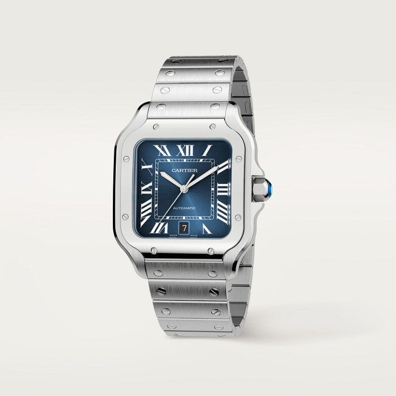 SANTOS DE CARTIER WATCH LARGE MODEL STEEL CRWSSA0030 - Image 2