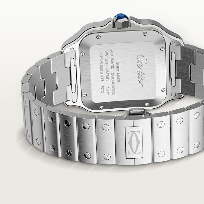 SANTOS DE CARTIER WATCH LARGE MODEL STEEL CRWSSA0030 - Image 5