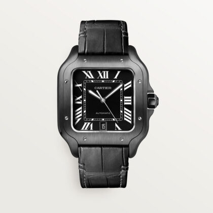 SANTOS DE CARTIER WATCH LARGE MODEL STEEL ADLC CRWSSA0039