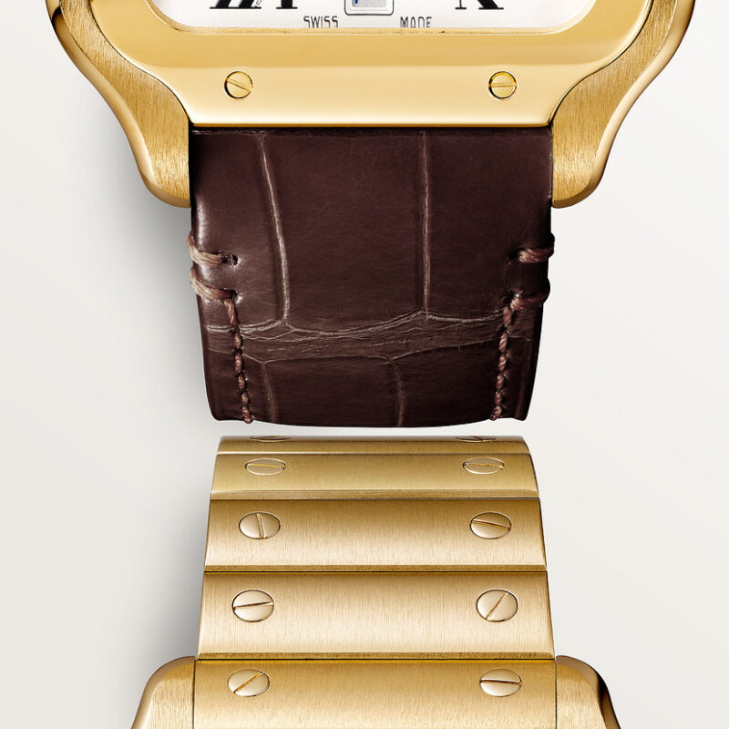 SANTOS DE CARTIER WATCH LARGE MODEL YELLOW GOLD CRWGSA0029 - Image 4