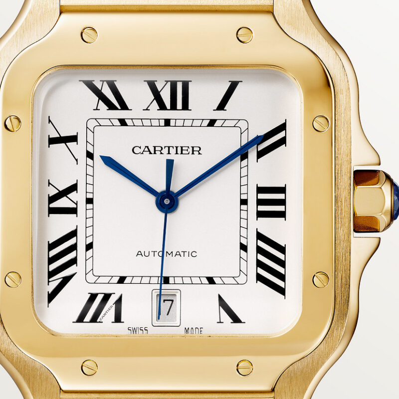 SANTOS DE CARTIER WATCH LARGE MODEL YELLOW GOLD CRWGSA0029 - Image 9