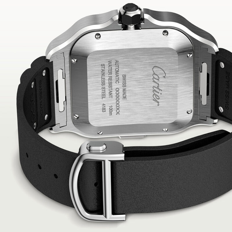 SANTOS DE CARTIER CHRONOGRAPH WATCH EXTRA-LARGE MODEL STEEL ADLC CRWSSA0017 - Image 6