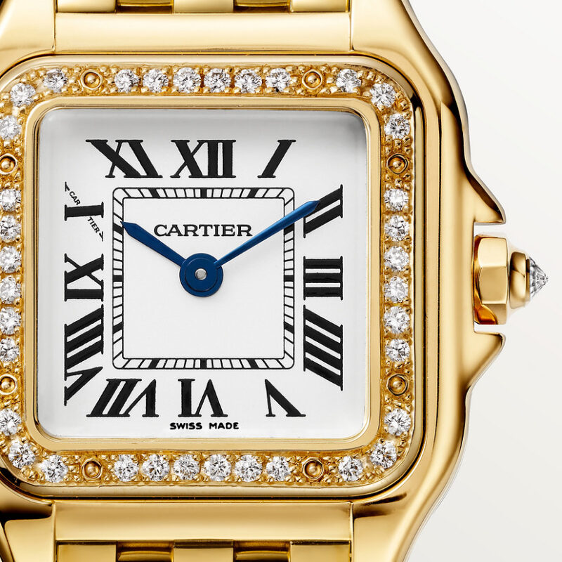 PANTH??RE DE CARTIER WATCH SMALL MODEL QUARTZ MOVEMENT YELLOW GOLD DIAMONDS CRWJPN0048 - Image 5
