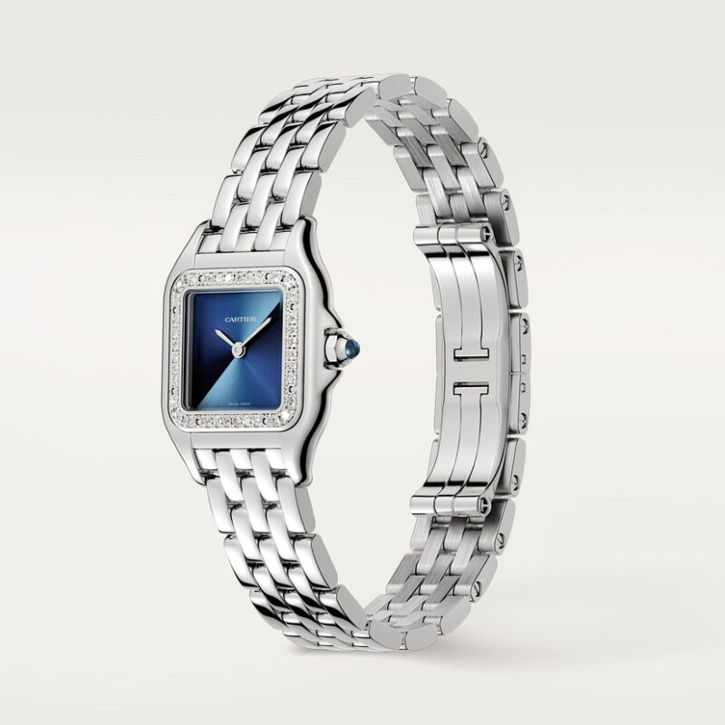 PANTH??RE DE CARTIER WATCH SMALL MODEL QUARTZ MOVEMENT STEEL DIAMONDS CRW4PN0013 - Image 2