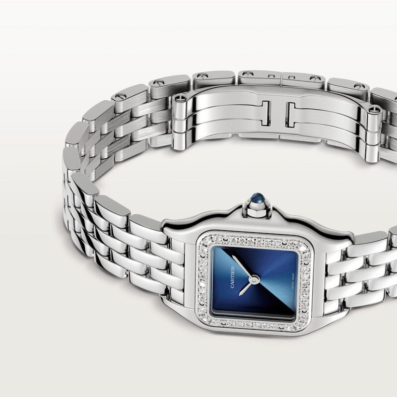 PANTH??RE DE CARTIER WATCH SMALL MODEL QUARTZ MOVEMENT STEEL DIAMONDS CRW4PN0013 - Image 6