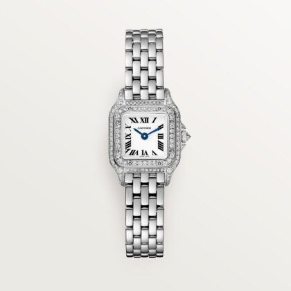 PANTH??RE DE CARTIER WATCH MINI MODEL QUARTZ MOVEMENT WHITE GOLD CRWJPN0046