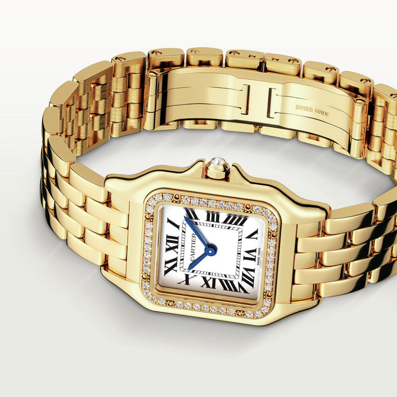 PANTH??RE DE CARTIER WATCH MEDIUM MODEL QUARTZ MOVEMENT YELLOW GOLD DIAMONDS CRWJPN0016 - Image 5