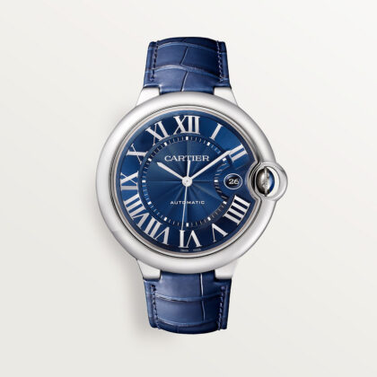 BALLON BLEU DE CARTIER WATCH 42 MM STEEL LEATHER CRWSBB0027
