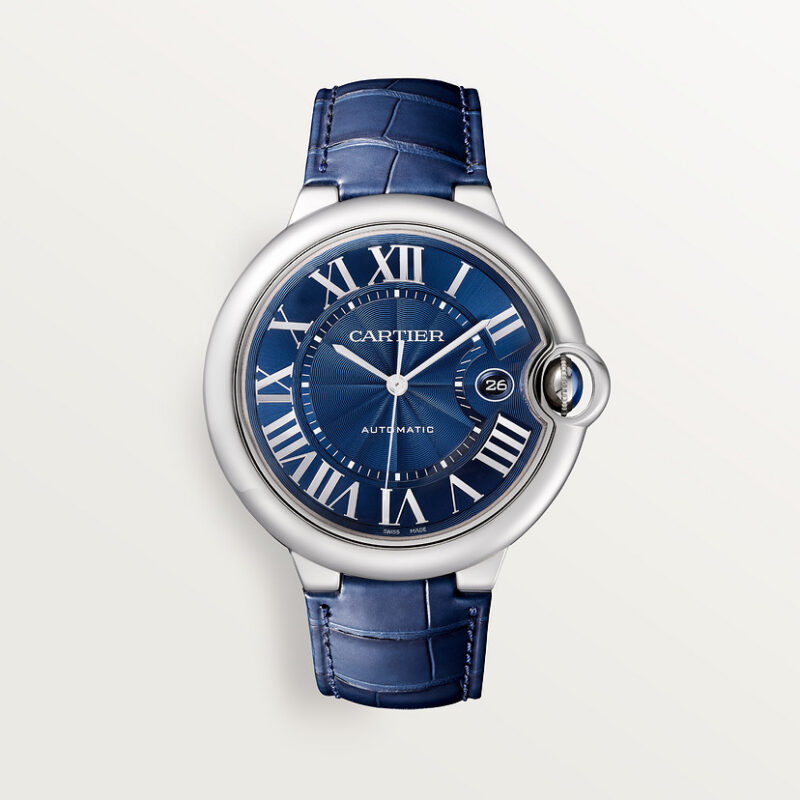 BALLON BLEU DE CARTIER WATCH 42 MM STEEL LEATHER CRWSBB0027