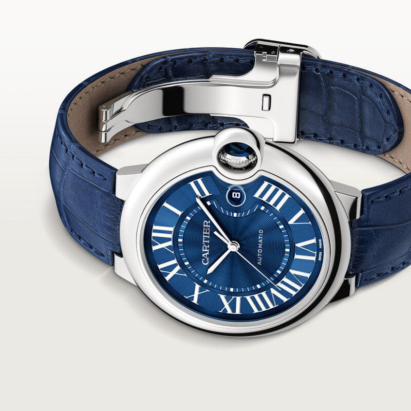 BALLON BLEU DE CARTIER WATCH 42 MM STEEL LEATHER CRWSBB0027 - Image 8