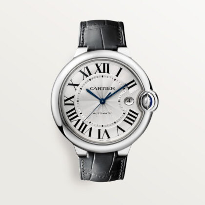 BALLON BLEU DE CARTIER WATCH 42 MM STEEL LEATHER CRWSBB0026