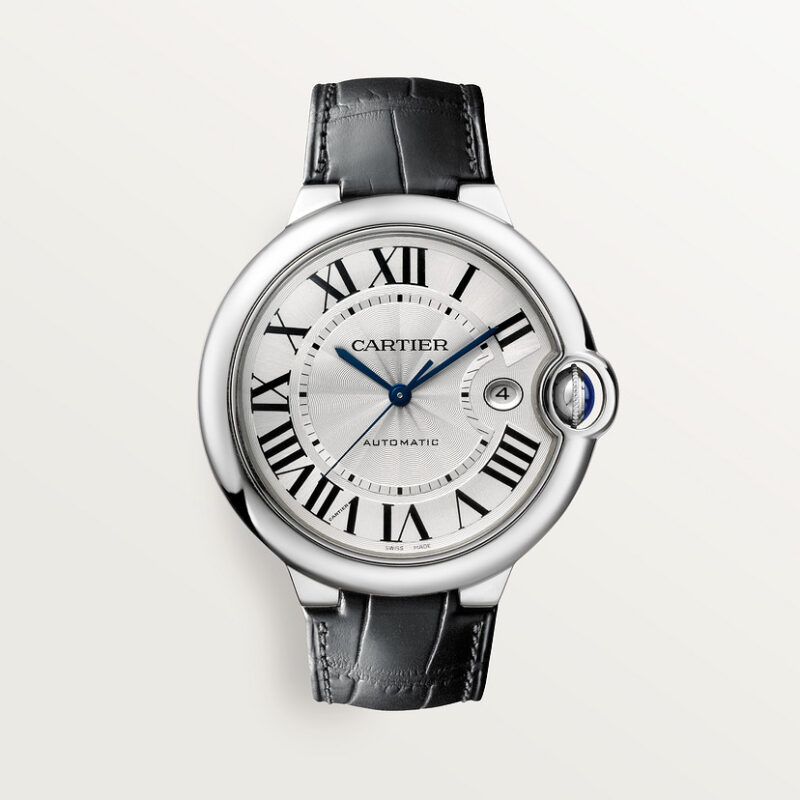 BALLON BLEU DE CARTIER WATCH 42 MM STEEL LEATHER CRWSBB0026