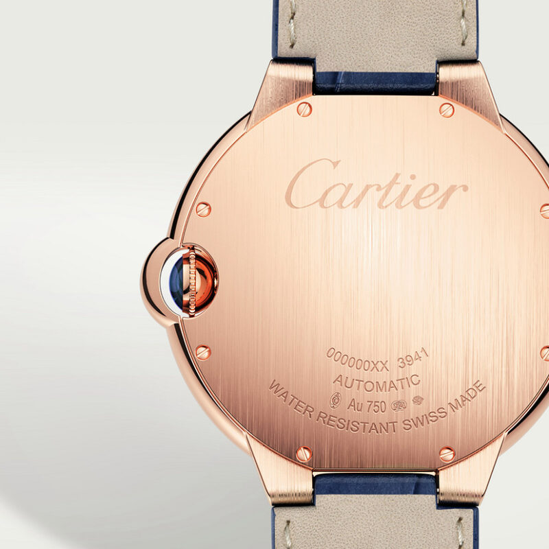 BALLON BLEU DE CARTIER WATCH 42MM ROSE GOLD LEATHER CRWGBB0036 - Image 4