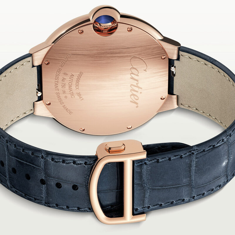 BALLON BLEU DE CARTIER WATCH 42MM ROSE GOLD LEATHER CRWGBB0036 - Image 6