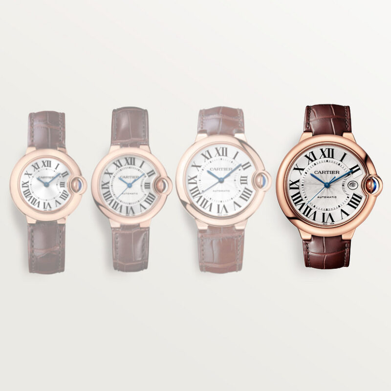 BALLON BLEU DE CARTIER WATCH 42MM ROSE GOLD LEATHER CRWGBB0030 - Image 2