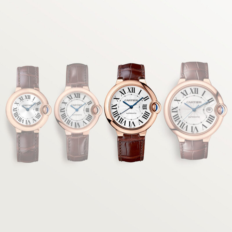 BALLON BLEU DE CARTIER WATCH 36MM ROSE GOLD LEATHER CRWGBB0009 - Image 4