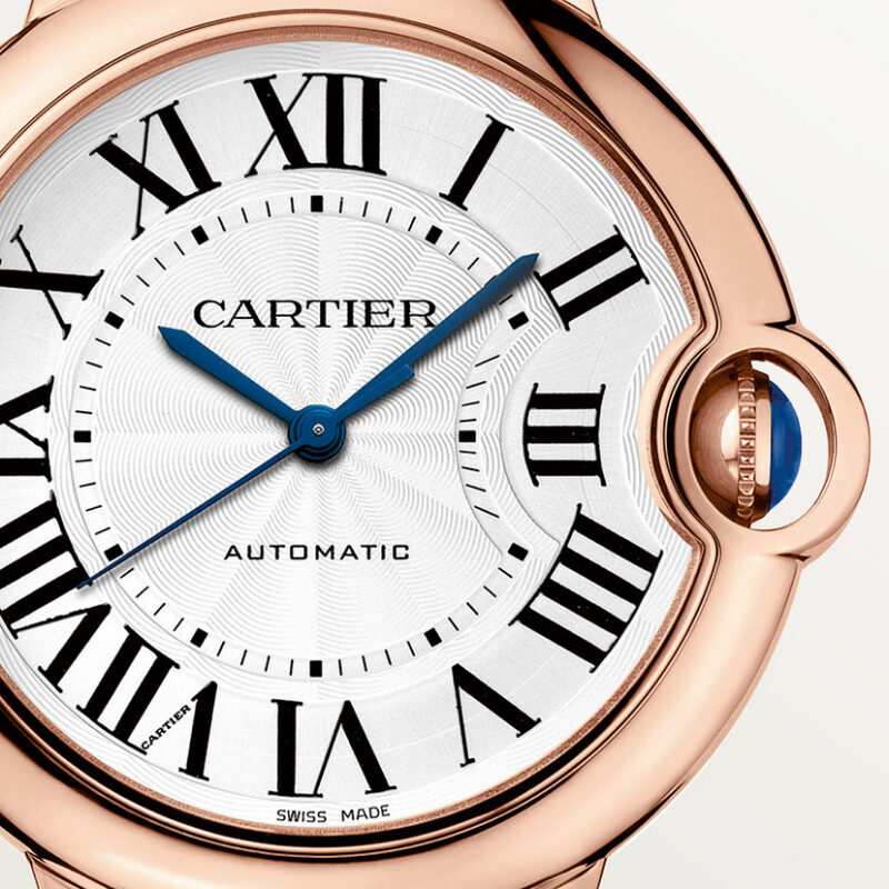 BALLON BLEU DE CARTIER WATCH 36MM ROSE GOLD LEATHER CRWGBB0009 - Image 5